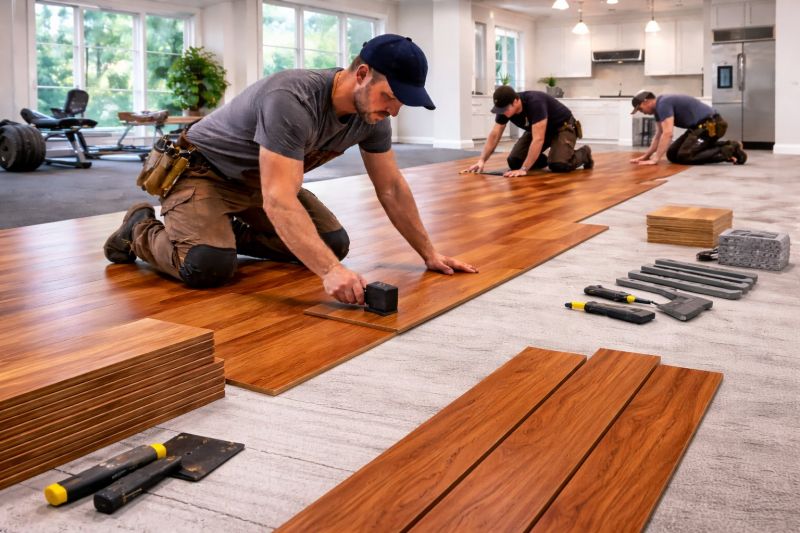 Cherry Floor Installation in Lancaster County, PA