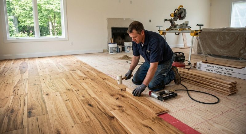 Hickory Floor Installation in Lancaster, PA