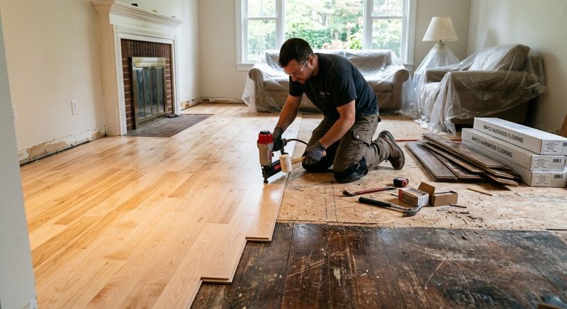 Maple Flooring Installation in Brogue, PA