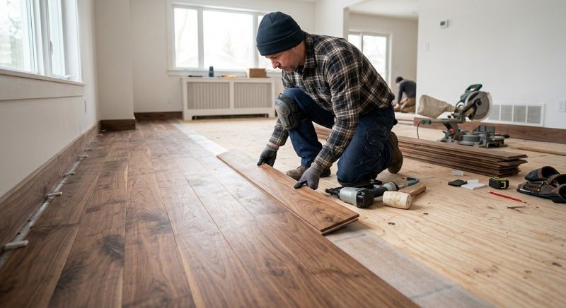 Walnut Flooring Installation in Lancaster, PA