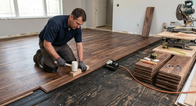 Walnut Flooring Installation in Lancaster, PA