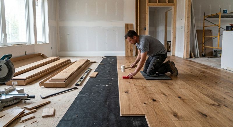 Wide Plank Floor Installation in Lancaster, PA