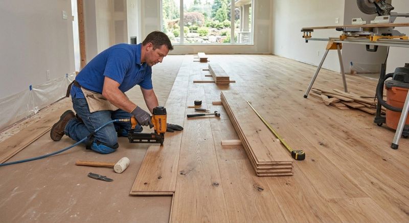 Wide Plank Floor Installation in Lancaster, PA